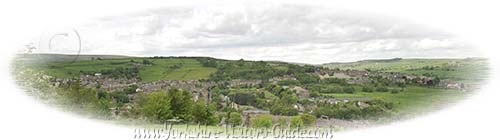 Haworth from across the Worth Valley