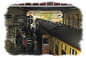 Yorkshire Steam Trains - An evocative scene from yesteryear on the North Yorkshire Moors Railway Yorkshire Steam Trains - An evocative scene from yesteryear on the North Yorkshire Moors Railway