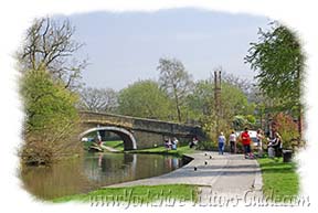 Picture of the Aire Valley canal walk by the Fishermans Pub
