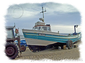 Picture of the Filey Coble "Margaret" on the Coble Landing