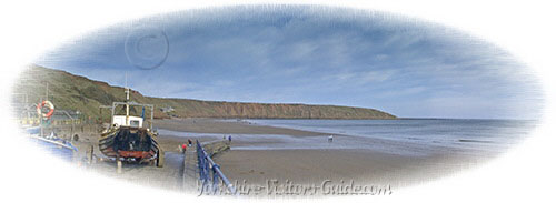 Picture of Filey North Beach from the Cobble Landing
