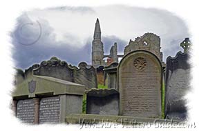 Picture of tombstones in Whitby Cemetery