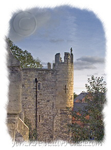 Picture of Micklegate Bar - taken from atop the walls