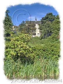 Picture of an old weavers cottage overlooking the Huddersfield Narrow Canal